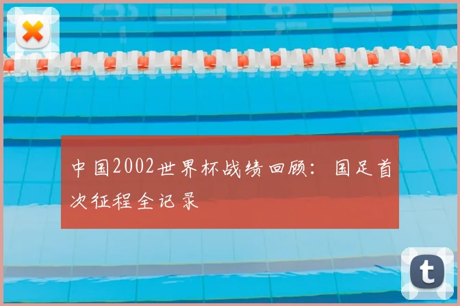 中国2002世界杯战绩回顾：国足首次征程全记录